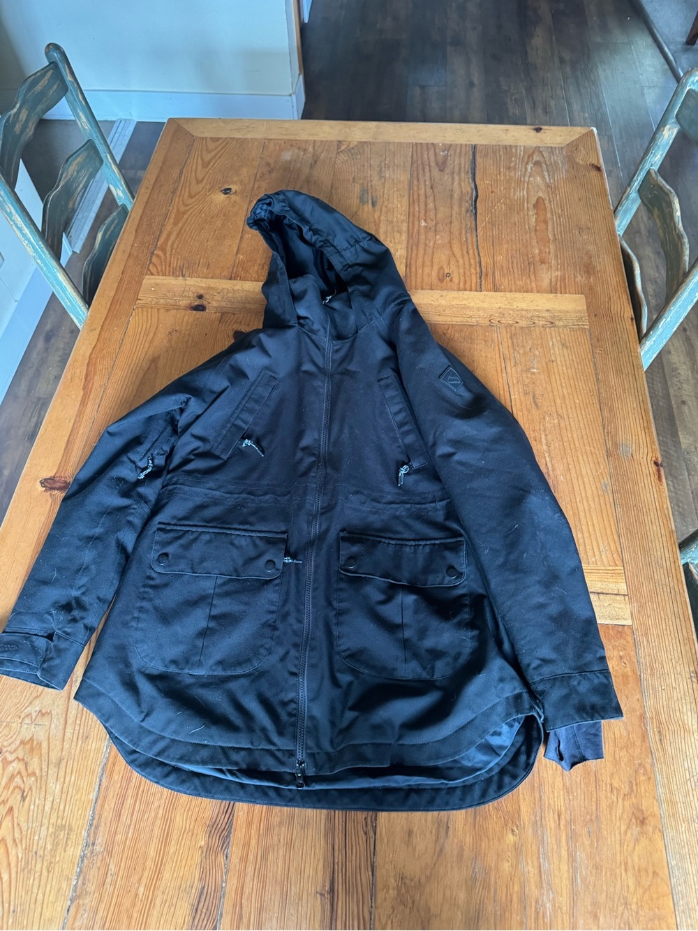 Burton Black Hooded Ski Jacket